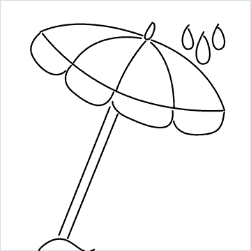 Tutorial di disegno 57 Come disegnare un ombrellone da spiaggia
