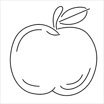 Tutorial di disegno 74 Come disegnare una mela facile
